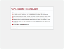 Tablet Screenshot of escorts-elegance.com